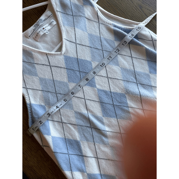 Tommy Hilfiger Golf Vintage Preppy Light Blue vest womans Medium - Picture 7 of 10